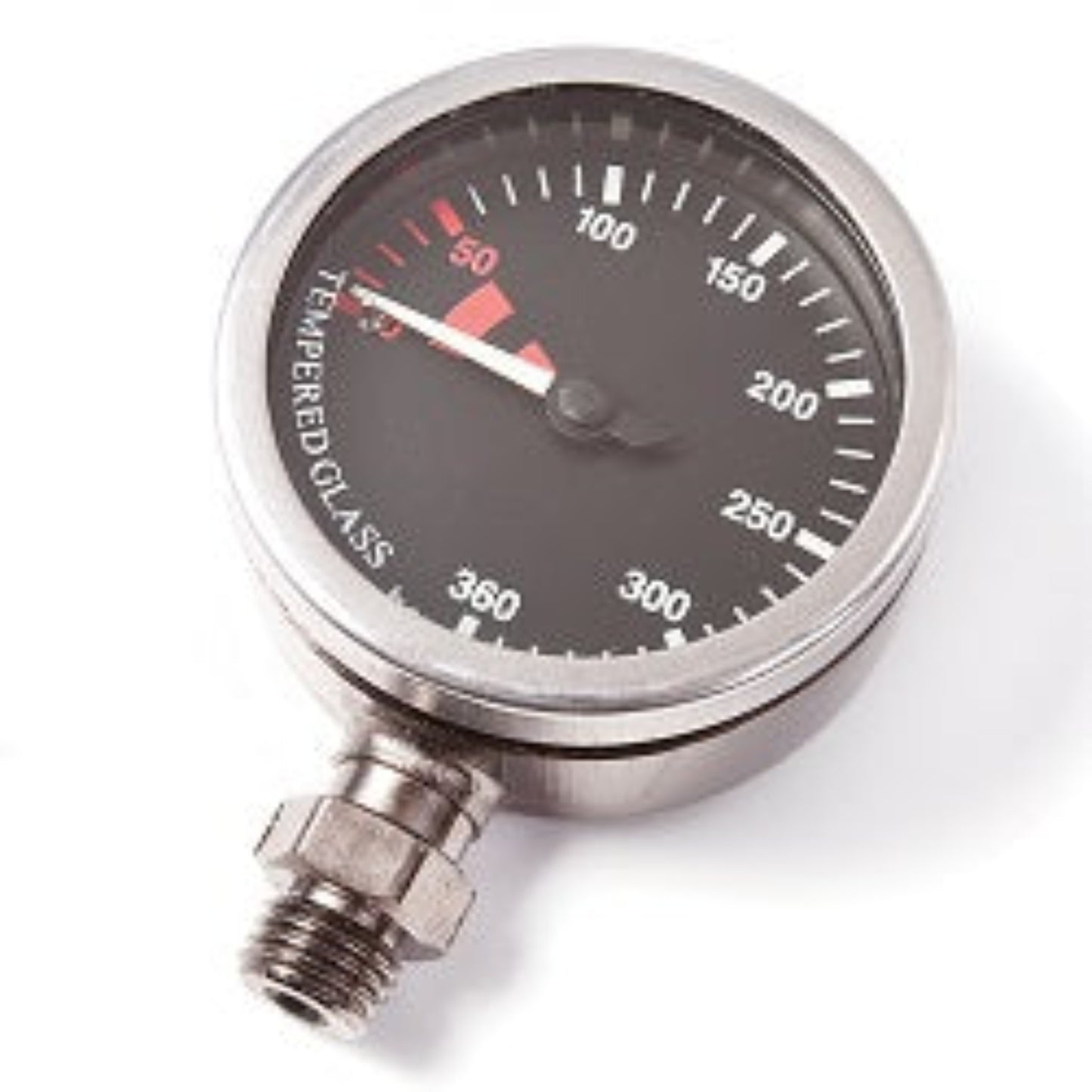 52mm OD Black Faced Brass Tech Pressure Gauge