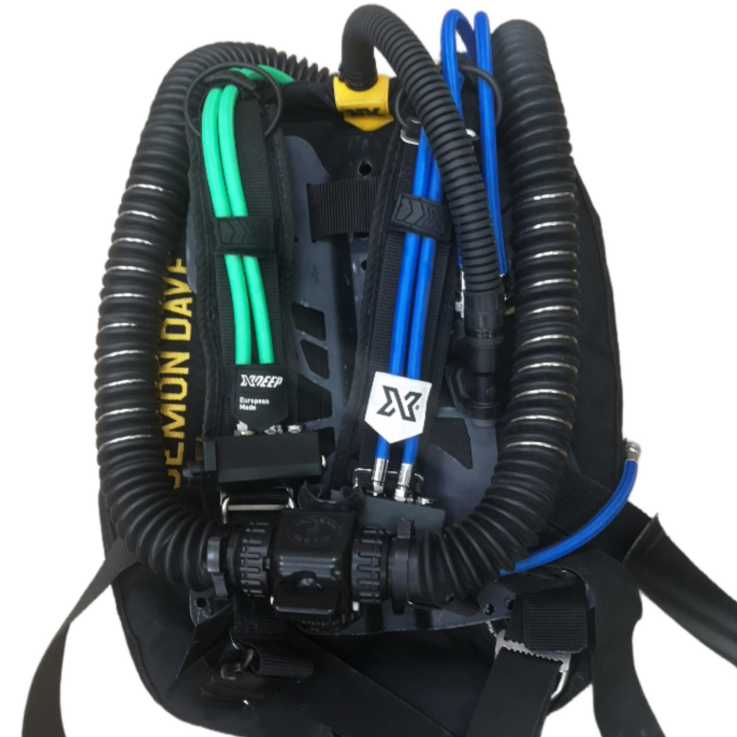 Proteus Backmount CCR Harness, Wing and MAV assembly