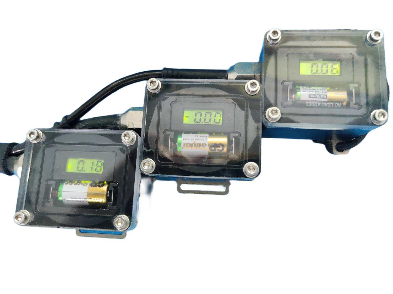 Triple oxygen PPO2 monitors